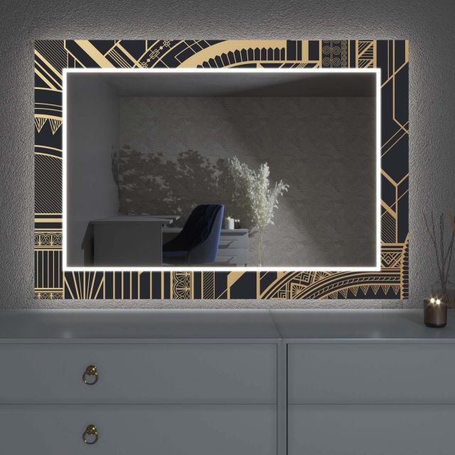 LED ogledalo z dekorjem D21